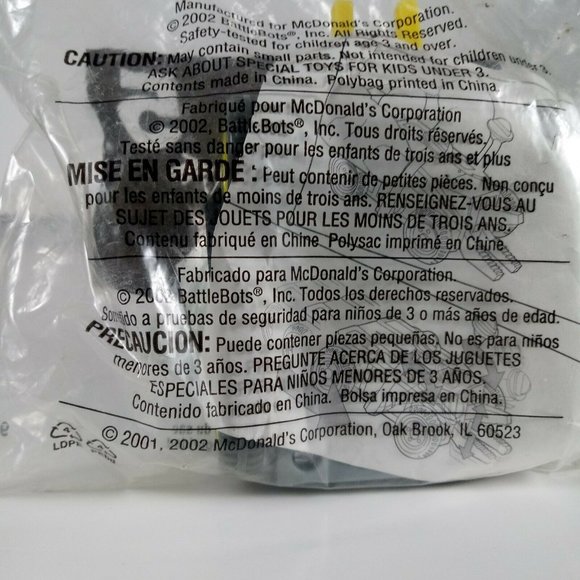Battlebots McDonalds Happy Meal Toy - - Picture 7 of 9